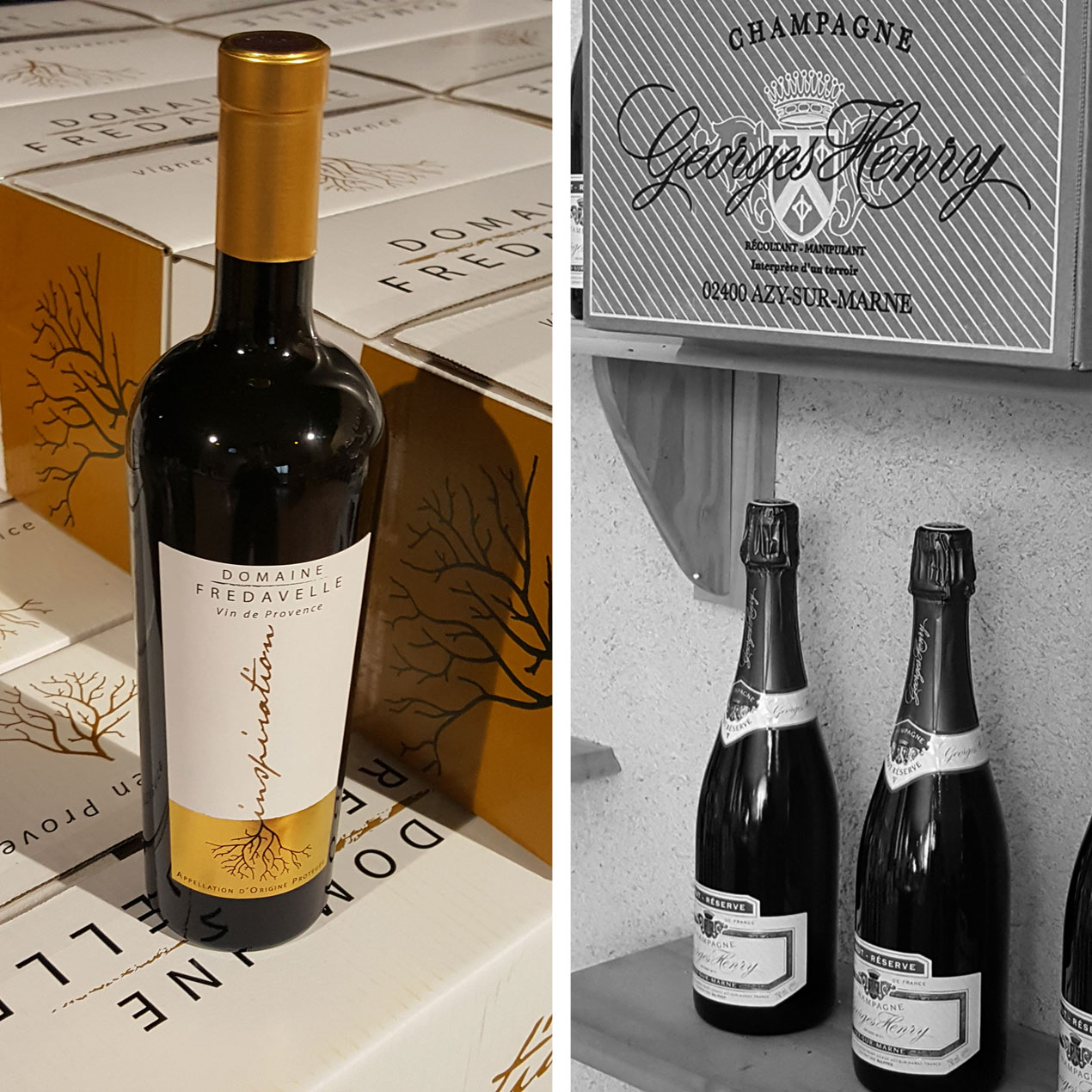 vin et champagne caveau de vente fredavelle wineshop cadeau eguilles