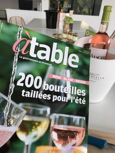 magazine a table la provence special vins d'été 2017 domaine fredavelle aromance rosé sélection vin