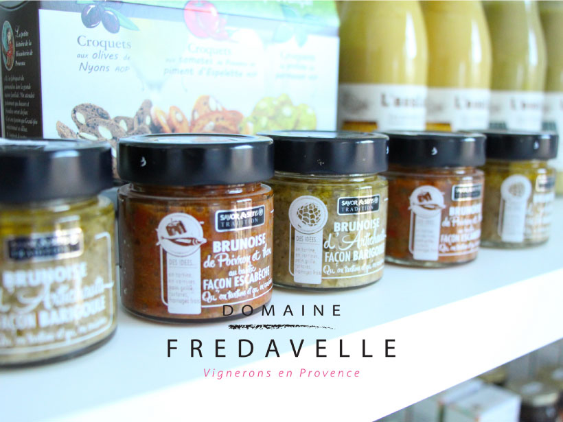 domaine fredavelle vente de vin et produits locaux spécialités provençales épicerie fine dégustation animation oenologie accord met et vins